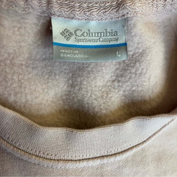 Columbia Trek Graphic Crew Sweatshirt Pastel Light Blush Pink Women Size Large - Picture 4 of 8